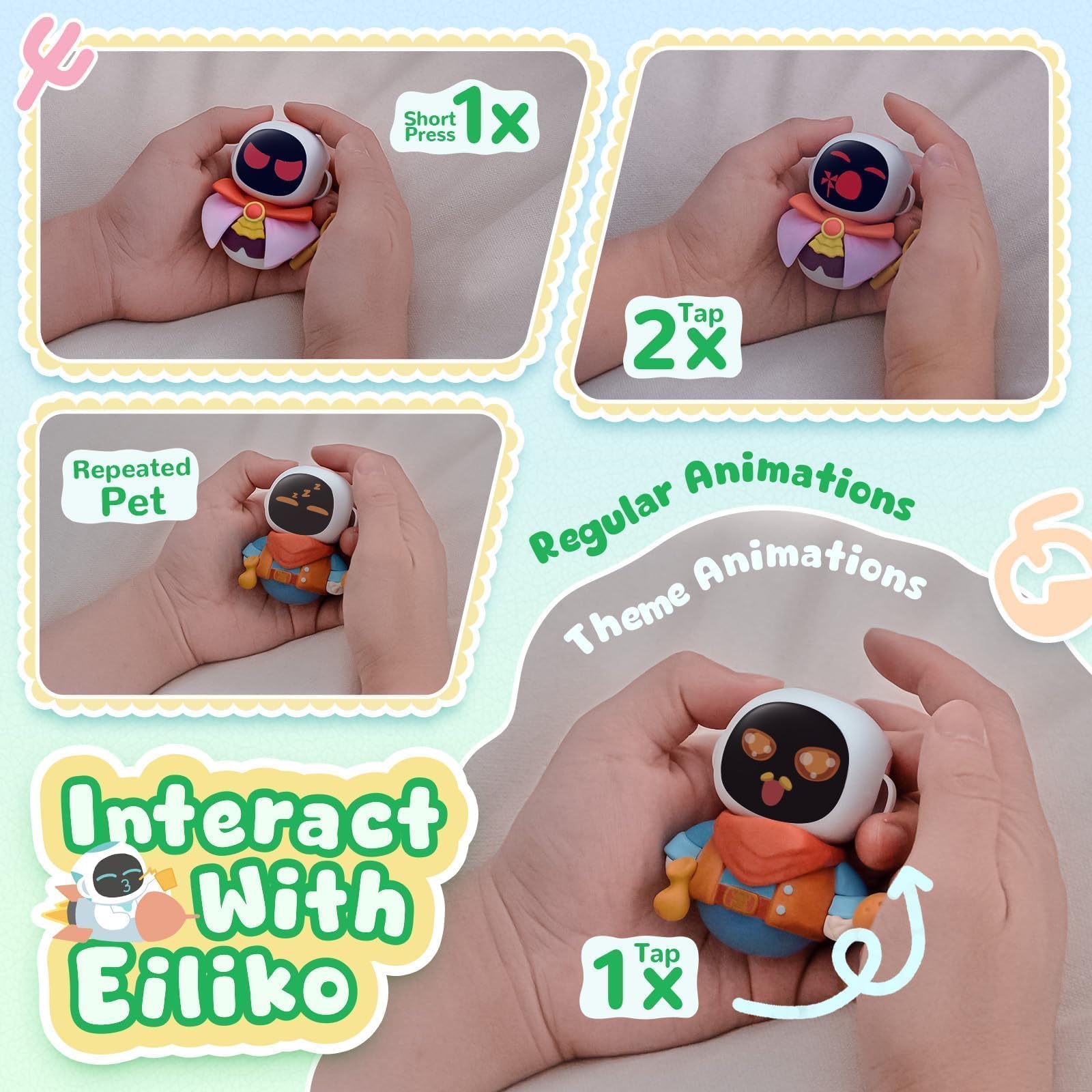 Eiliko ペットロボット 本体＋着せ替えボディ Amazon.co.jp: Eiliko Swappable Themed Bodies SpinKit I - 気分や